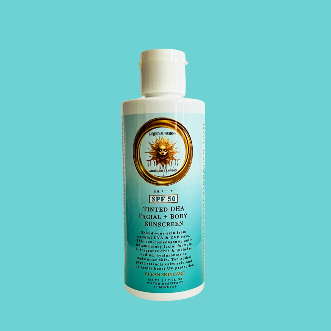 SPF50 Hypoallergenic Facial + Body Tinted Sunscreen lotion | Clean Ingredients | Made with Pure Aloe