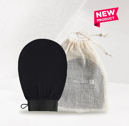 Korean Exfoliating Mitt, Machine Washable, Eco-Friendly Manufacturing + Materials | Reuse hundreds of times!