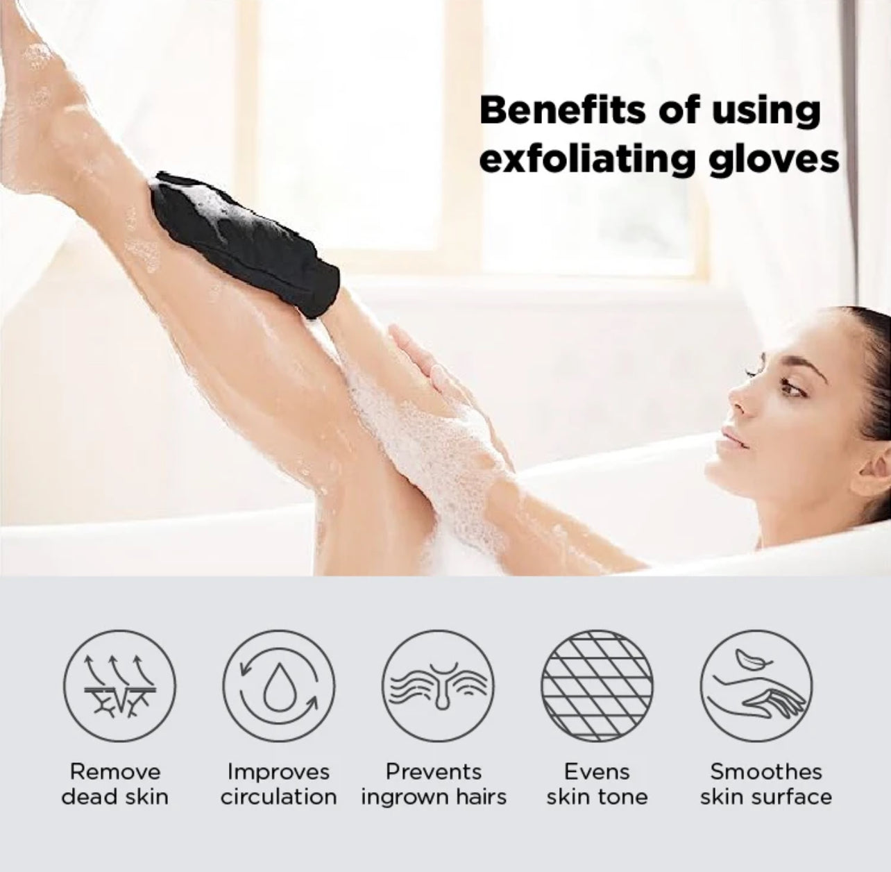 Korean Exfoliating Mitt, Machine Washable, Eco-Friendly Manufacturing + Materials | Reuse hundreds of times!